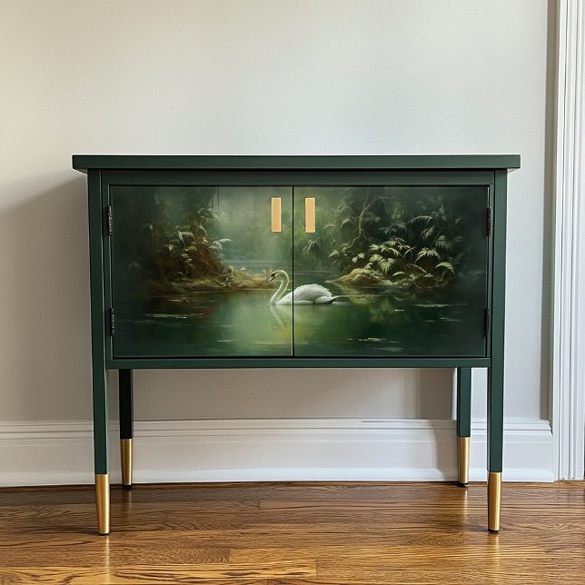 Rejuvenation Two Swan In The Water Decoupage Paper (Creator Uploaded)