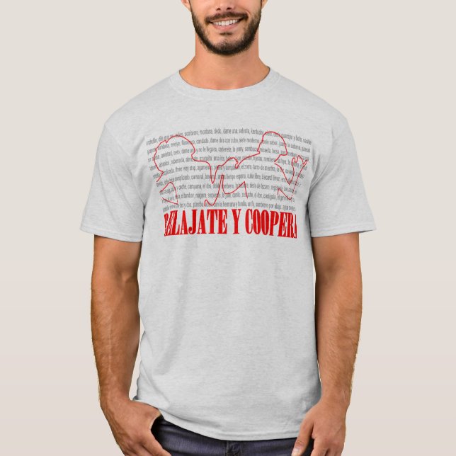 relajate y coopera T-Shirt (Front)