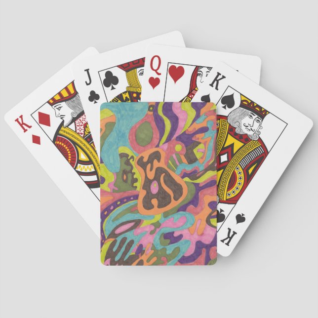 "Relase" Abstract Playing Cards (Back)