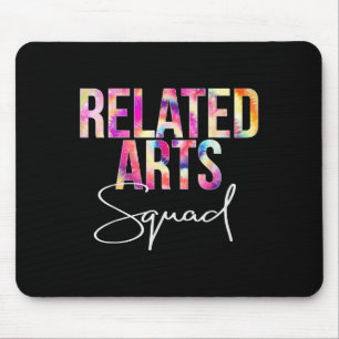 Related Arts Squad Tie Dye Back To School Apprecia Mouse Mat