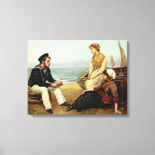 Relating his Adventures, 1881 Canvas Print