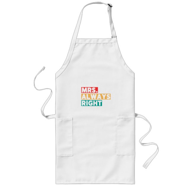 Relation Husband Wife Right Mr. Mrs. Always Fight  Long Apron (Front)
