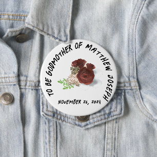 Relation-to-Be Boutoniere 10 Cm Round Badge