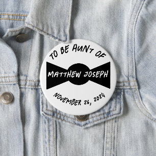 Relation-to-Be Bowtie 10 Cm Round Badge