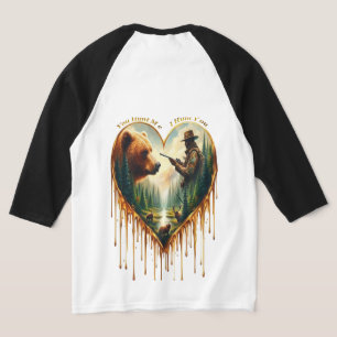 Relationship Between Hunter grizzly Bear and Deer T-Shirt