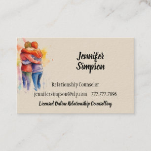 Relationship Coaching Counselling  Business Card