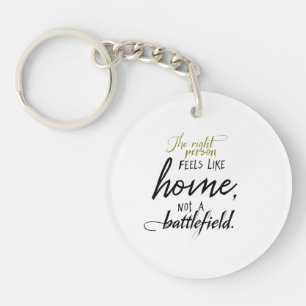 Relationship Home vs. Battlefield  Key Ring