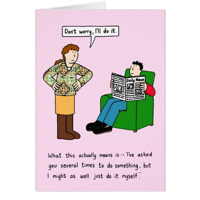 Relationship Humor Cartoon (Front)