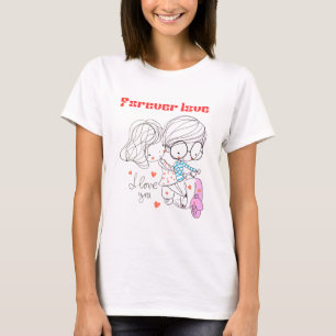 Relationship love design T-shirt