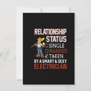 relationship status - taken by an electrician gift card