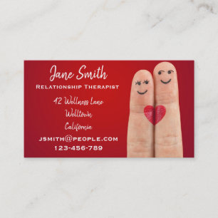 Relationship Therapist love psychologist Business Card