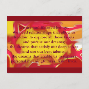 Relationships that Allow Quote Postcard