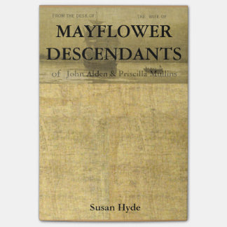 Relative of Mayflower Descendants Alden-Mullins Post-it Notes
