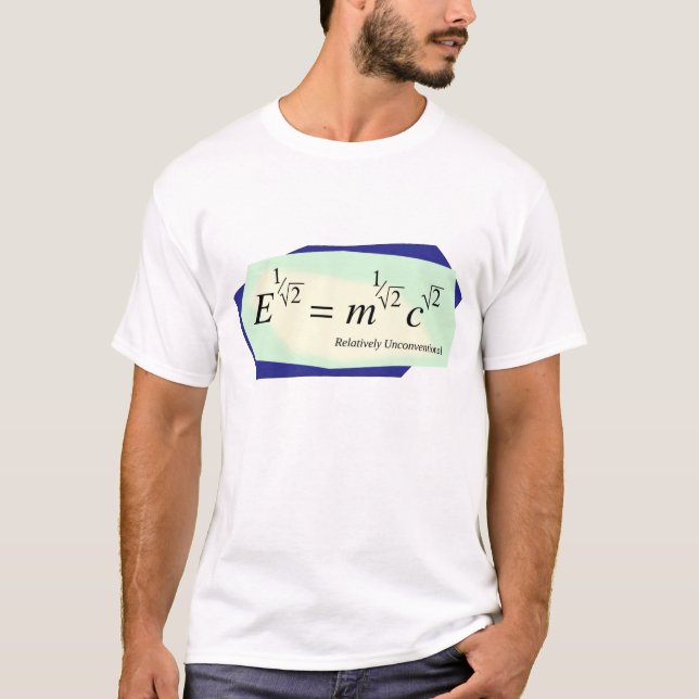 Relatively Unconventional on green polygon T-Shirt (Front)