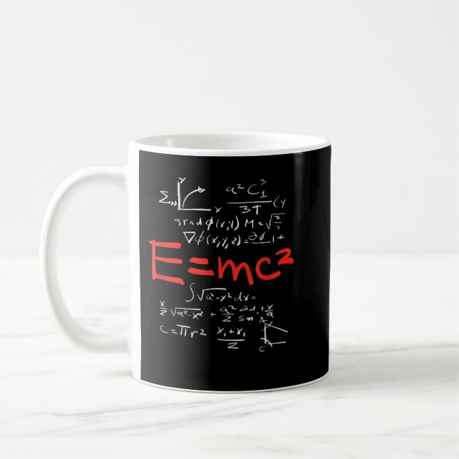 Relativity theory E = mc2 theory equation physics  Coffee Mug (Left)