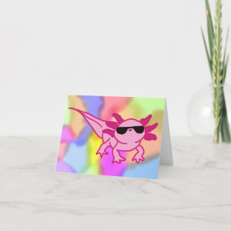 Relax -alotyl axelotyl birthday card