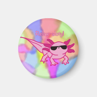 Relax-alotyl relaxing axelotyl magnet