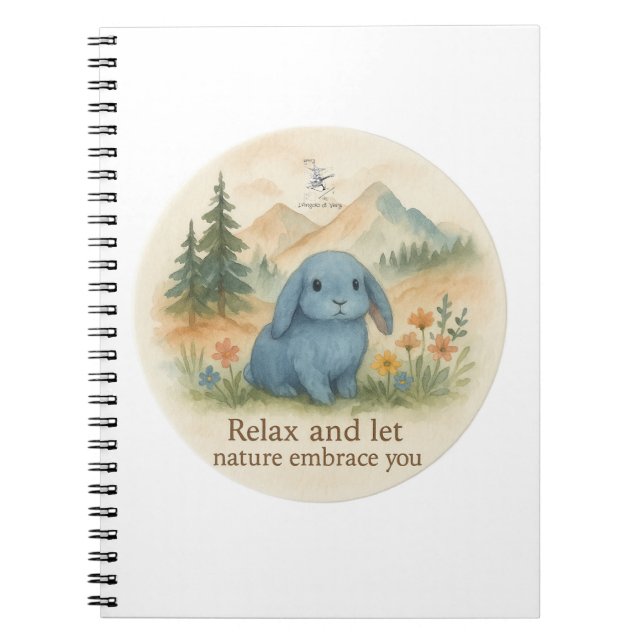 Relax and let the nature embrace you notebook (Front)