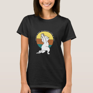 Relax And Recharge Like A Cat Retro Yoga Cat Prese T-Shirt