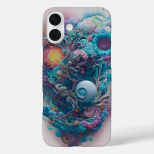 Relax and take a deep breath - Floral AI Art iPhone 16 Plus Case
