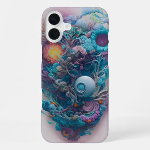 Relax and take a deep breath - Floral AI Art iPhone 16 Plus Case