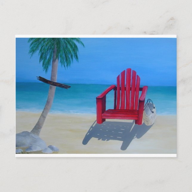 Relax at the beach postcard (Front)