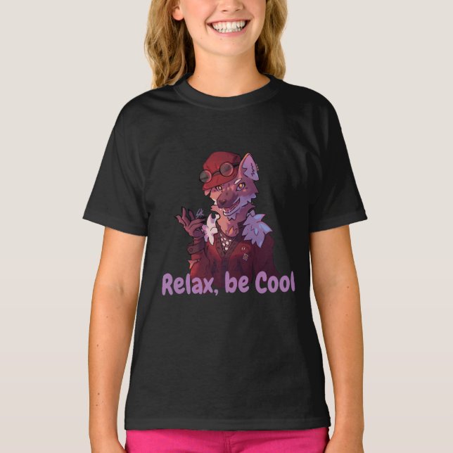 Relax be Cool wolf T-Shirt (Front)