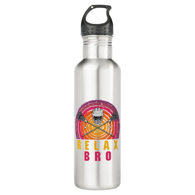 Relax Bro Lacrosse 710 Ml Water Bottle (Front)