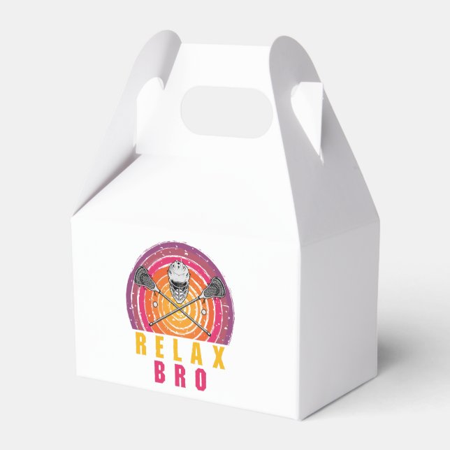 Relax Bro Lacrosse Favour Box (Front Side)