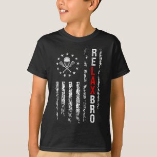 Relax Bro Lacrosse Funny Lacrosse Player Sticks La T-Shirt