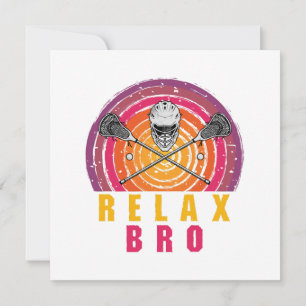 Relax Bro Lacrosse Invitation