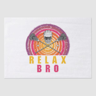 Relax Bro Lacrosse Tissue Paper