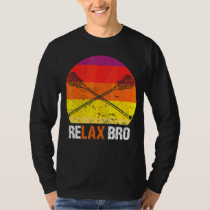 Relax Bro Retro Vintage Lacrosse 1 T-Shirt