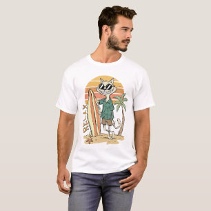 Relax Cat Surf Vibes T-Shirt