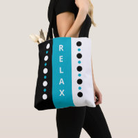 Relax dots stripes black white & azure