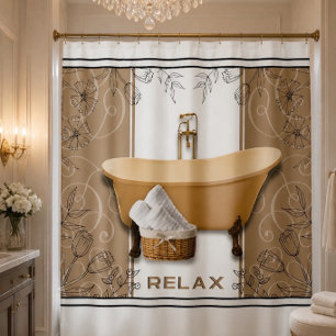 Relax Elegant Shower Curtain