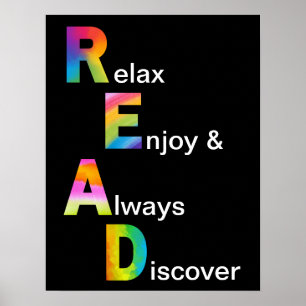 Relax Enjoy Always Discover (READ) Poster