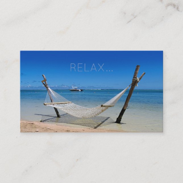 Relax / Hammock  Business Card (Front)