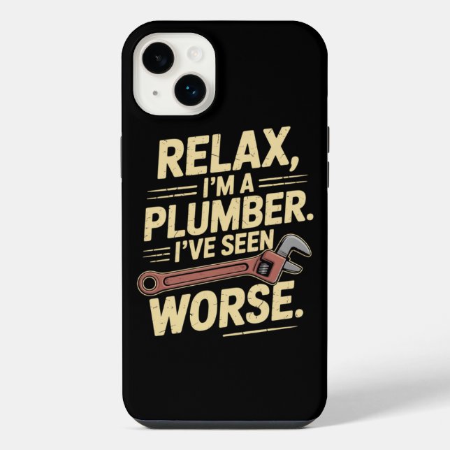RElax I'm A Plumber - Plumber Funny  iPhone Case (Back)