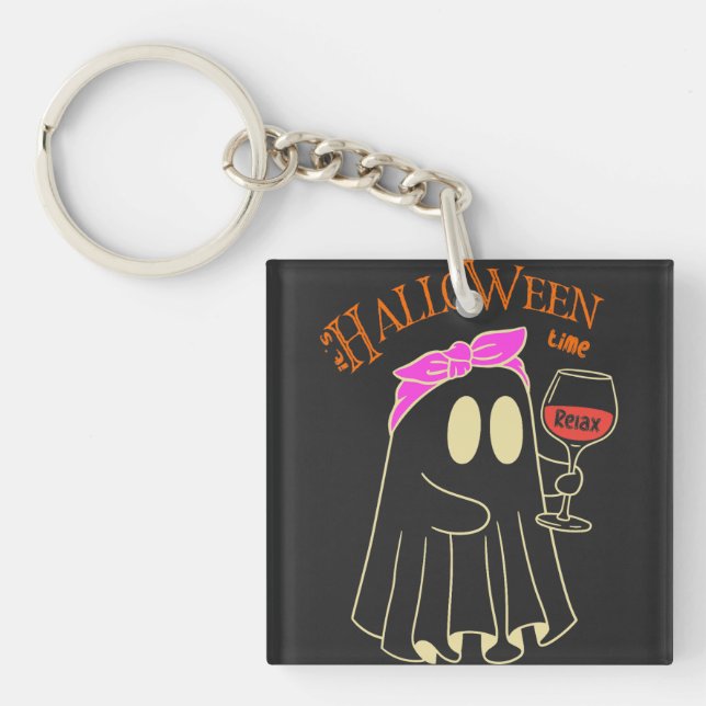 Relax: It’s Halloween Time Spooky Season Key Ring (Front)