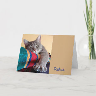 Relax...It's a Cat Themed Farewell Retirement Card
