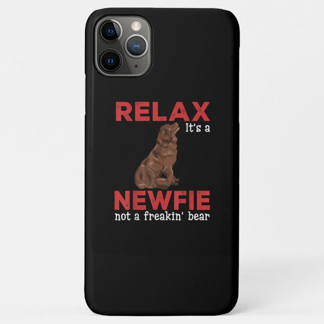 Relax its a newfie | Cute newfoundland dog Case-Mate iPhone Case (Back)