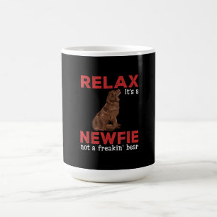 Relax its a newfie Cute newfoundland dog Coffee Mug