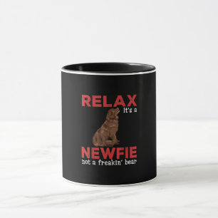 Relax its a newfie Cute newfoundland dog Mug