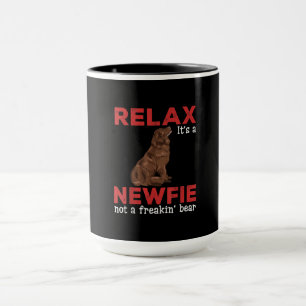Relax its a newfie Cute newfoundland dog Mug
