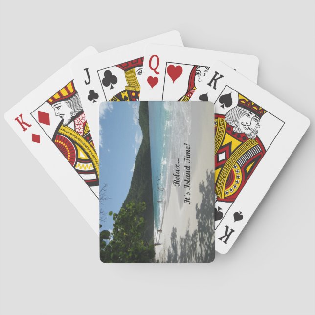 Relax...it's Island Time! Playing Cards (Back)