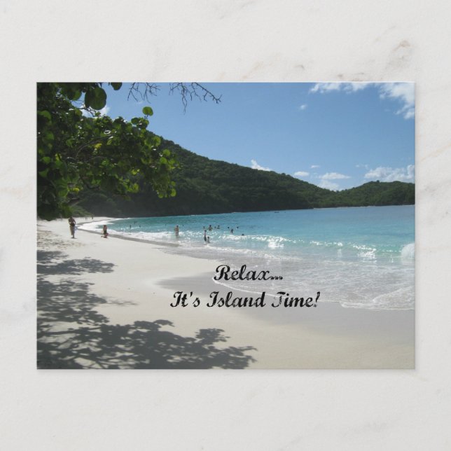 Relax...it's Island Time! Postcard (Front)
