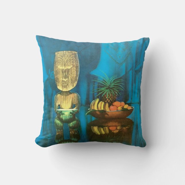 Relax - it's Tiki Time! Cushion (Front)