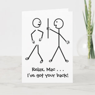 Relax, I've Got Your Back - Get Well Soon Card