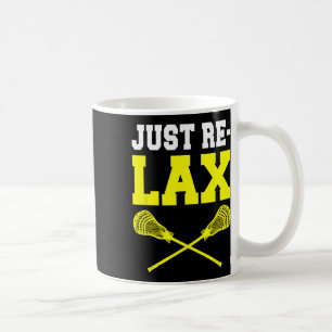 Relax Lacrosse Sticks Coffee Mug